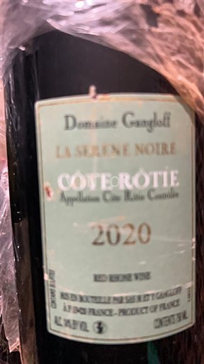 Rhône Valley Côte-Rôtie Domaine Gangloff La Serine Noire 2020