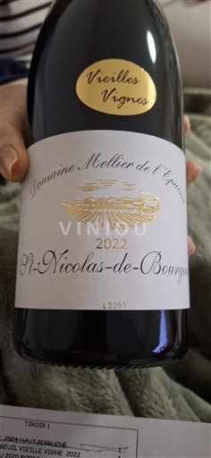 Valea Loarei Saint-Nicolas-De-Bourgueil Domaine Mettier de l'Epine Vieilles Vignes 2022