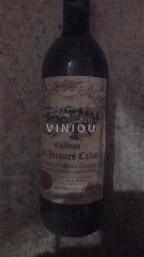 Bordeaux Saint-Émilion Château St Jacques Calon 1989