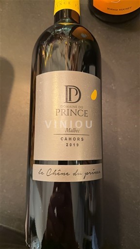 Víno Rouge sec Le Chêne du prince Domaine Prince 2019 Francie Jihozápad Cahors AOC