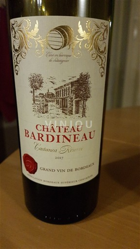 Bordeaux Bordeaux superior Château Bardineau Cuastanea Réserve 2017