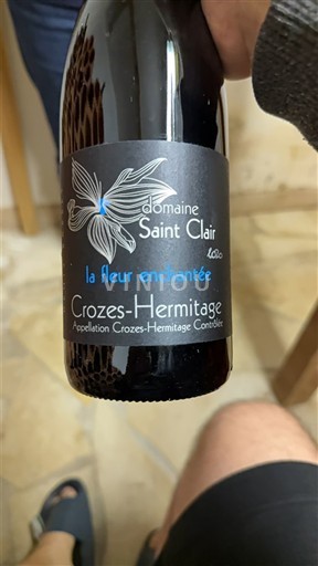 Thung lũng Rhône Crozes-hermitage Domaine Saint Clair La Fleur Enchantée 2020