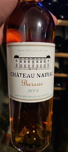 Bordeaux Barsac Grand Cru Château Nairac 2004