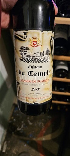 Bordeaux Lalande-de-Pomerol Château Temple 2018