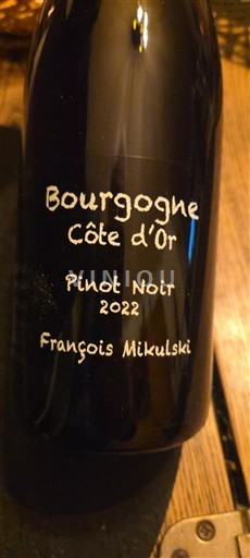 Burgundia Bourgogne Côte d'Or François Mikulski Pinot Noir 2022
