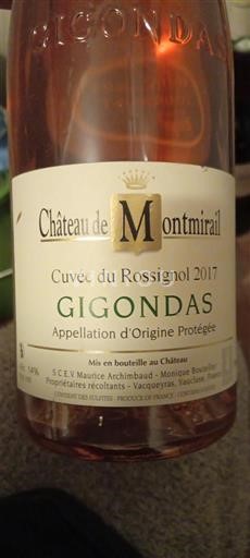 Valea Ronului Gigondas Château Montmirail du Rossignol 2017