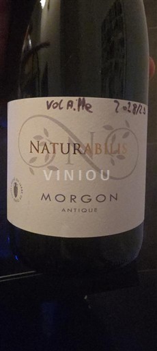 Beaujolais Morgon Naturabilis Antique Nemilésimat