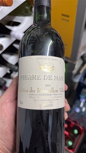 Roussillon Côtes du Roussillon Villages Pierre de Marc 2003