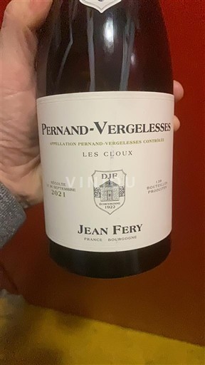 Burgundia Pernand-Vergelesses Jean Féry Les Cloux 2021