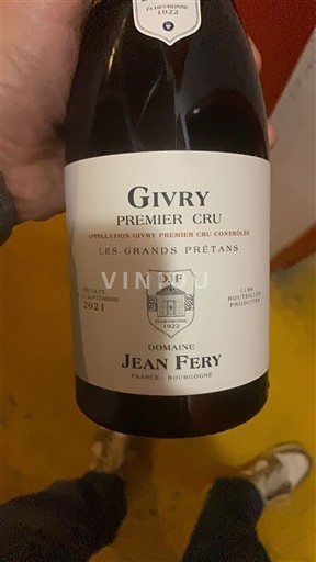 Burgundia Givry Premier Cru Jean Féry Les Grands Prétans 2021