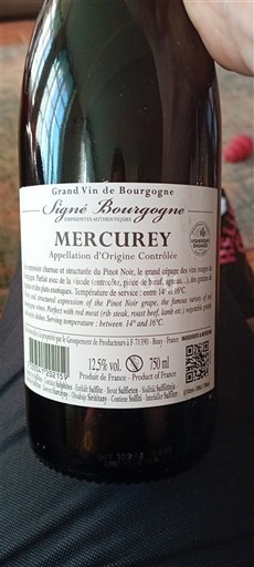 Burgundija Меркуреј Signé Bourgogne 2024