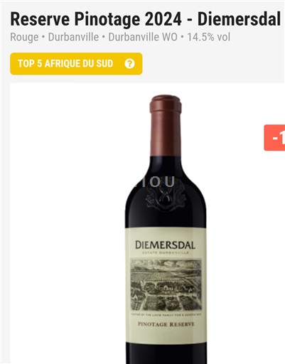 Rajoni Bregdetar Durbanville Diemersdal Pinotage Reserve 2024