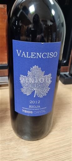 La Rioja Rioja Valenciso Ysios Capital 2012