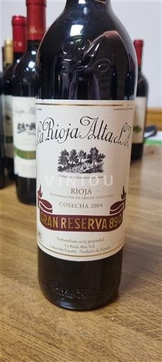 La Rioja Rioja La Rioja Alta Gran Reserva 890 2004