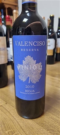 La Rioja Rioja Valenciso Reserva 2010
