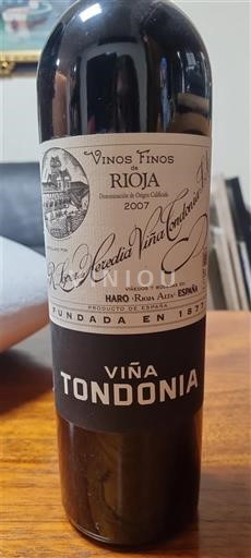 La Rioja Rioja R. López de Heredia Viña Tondonia Viña Tondonia 2007