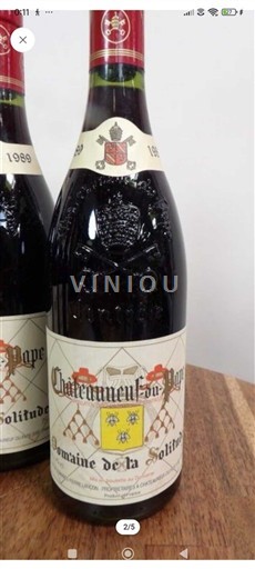 Valea Ronului Châteauneuf-du-Pape Domaine La Solitude 1989