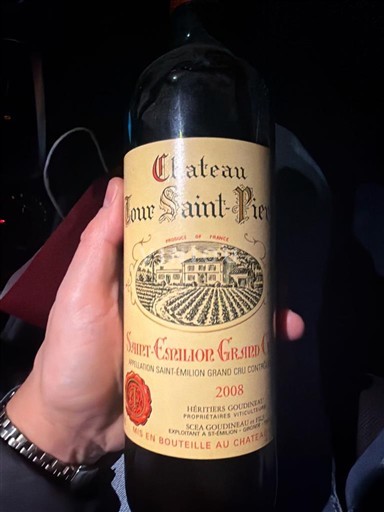 Bordeaux Saint-Émilion Grand Cru Grand Cru Château Tour Saint-Pierre 2008