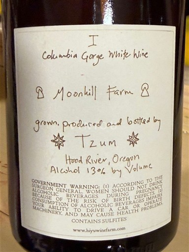 AVA Coasta de Est Nespecificat Moonhill Farm Columbia Gorge White Wine Nemilésimat