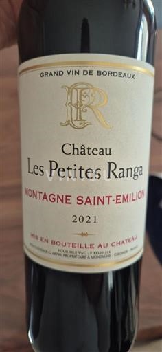 Bordeaux Montagne-Saint-Émilion Château Les Petites Ranga Situé au nord du célèbre village de Saint emilion 2021