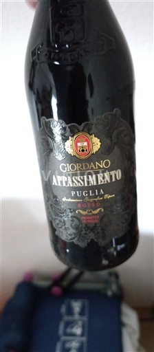 Vinuri Rouge sec Appassimento Giordano Non millésimé Italia Puglia Nespecificat DOC