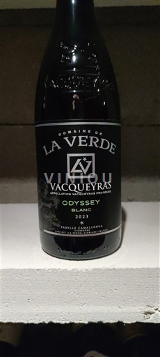 Vinuri Blanc sec Odyssey Domaine La Verde 2023 Franța Valea Ronului Vacqueyras AOC