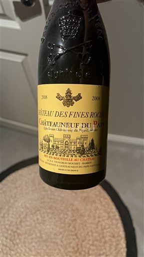 Valea Ronului Châteauneuf-du-Pape Château Fines Roches 2008