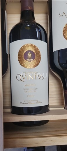 Bordeaux Saint-Émilion Grand Cru Chateau Quintus 2022