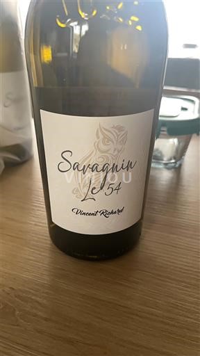 Vinuri Blanc sec Savagnin Le 54 Vincent Richard 2019 Franța Jura Côtes-du-Jura AOC