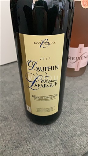 Bordeaux Pessac-Léognan Château Lafargue Dauphin du Château Lafargue 2017