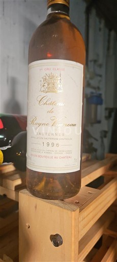 Bordeaux Sauternes Grand Cru Château Rayne Vigneau 1996
