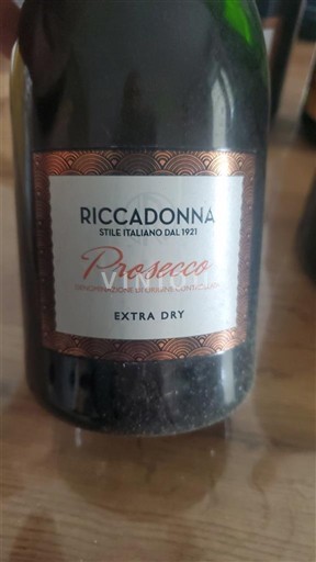 Ігристі вина Blanc extra-sec Riccadonna 2023 Італія Венето Просекко DOC
