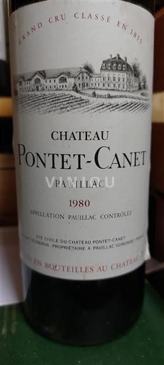 Bordeaux Pauillac Château Pontet-Canet Guy Tesseron 1980