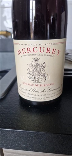 Burgundia Mercurey Domaine Suremain 1996