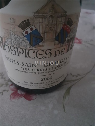 Vinuri Rouge sec Les Terres Blanches Hospices de Nuits-Saint-Georges 2009 Franța Burgundia Nuits-Saint-Georges AOC Premier Cru