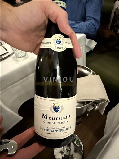 Borgoña Meursault Bitouzet-Prieur Clos du Cromin 2022