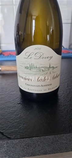 Rona dolina Grignan-les-Adhémar Domaine Domaines André Aubert Le Devoy 2023