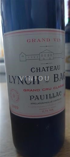 Bordeaux Pauillac Château Lynch-Bages A. Cazes 1989