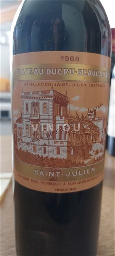 Bordeaux Saint-Julien Château Ducru-Beaucaillou Jean Eugène Borie 1988