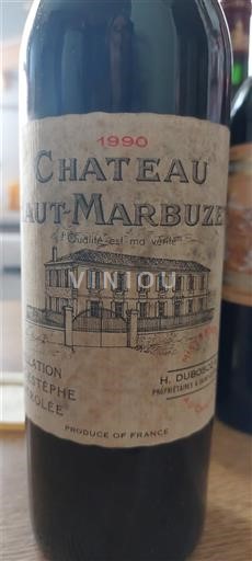 Bordeaux Saint-Estèphe Château Haut-Marbuzet H. Duboscq & Fils 1990