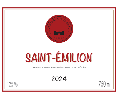 Bordeaux Saint-Émilion Vente à la propriété 2024