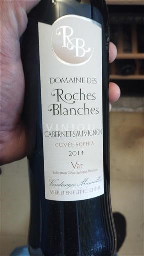 Vinuri Rouge sec Sophia Domaine Roches Blanches 2014 Franța Provence, valea inferioară a Ronului, Corsica Var IGP