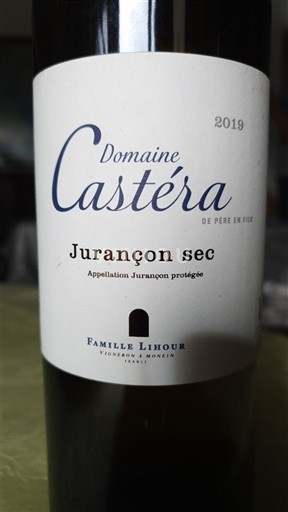 Southwest Jurançon Domaine Castéra 2019