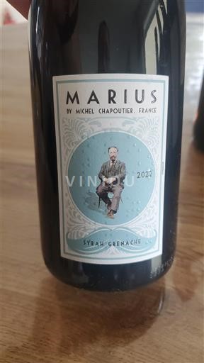 Viinit Rouge sec Marius Syrah Grenache Michel Chapoutier 2022 Ranska Languedoc ja Roussillon Pays d'Oc IGP