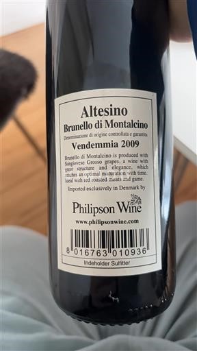 Toscana Brunello di Montalcino Altesino 2009