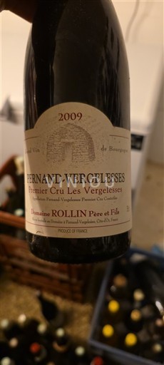 Burgundia Pernand-Vergelesses Premier Cru Domaine Rollin Père et Fils Premier Cru Les Vergelesses 2009
