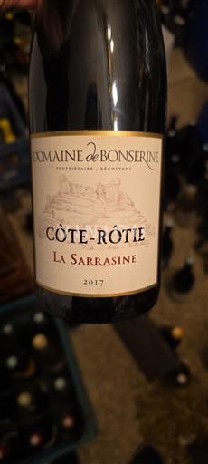 Rhônedalen Côte-rôtie Domaine Bonserine La Sarrasine 2017