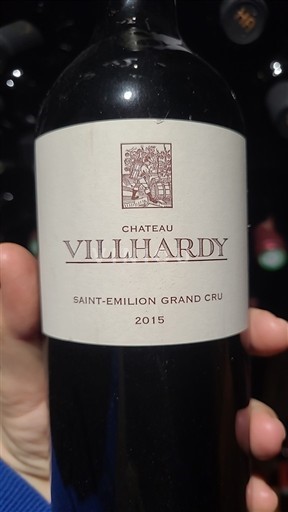 Bordoja Saint-Émilion Grand Cru Grand Cru Château Villhardy 2015