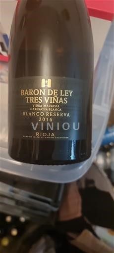 La Rioja Rioja Baron de Ley Tres Viñas Blanco Reserva 2016