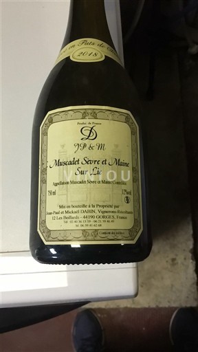 Vinuri Blanc sec Jean-Paul et Michel Dabin 2018 Franța Valea Loarei Muscadet-Sèvre și Maine AOC